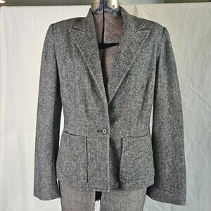 The Wrights Charcoal Wool Blazer Size 10